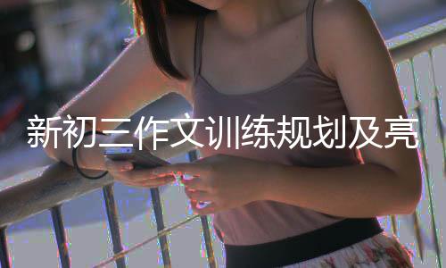 文训划及练规亮点三作设置新初